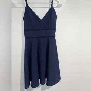 Francesca’s Navy Mini Dress with cutout detail